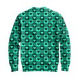 thumbnail image 6 of QHRMKOG Men Cardigan Romantic Valentine's Day Heart Cardigan Sweaters Print Relaxed Fit Long Sleeve V Neck Button Up Cardigans Fashion Ribbed Knit Sweater Green 3XL, 6 of 7