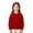 10#Red, variant on Girls Crewneck Sweatshirt Solid Soft Long Sleeve Pullover Top Casual School Kids Shirt 5-14 Years