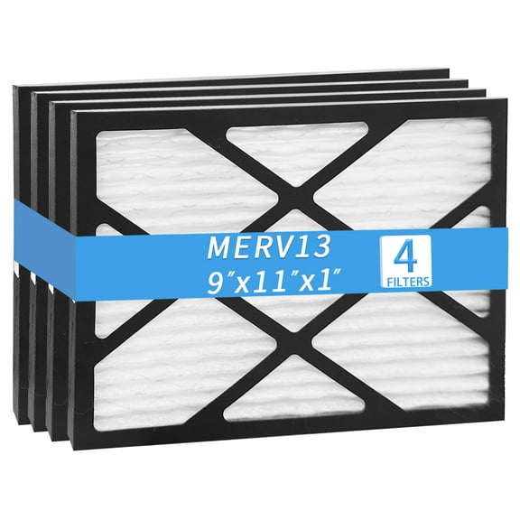 9 x 11 x 1 MERV 13 Replacement Dehumidifier Filter Compatible with Santa Fe Compact70, Ultra70, Element, Compact2, UA 65H dehumidifier Models, 4 Pack