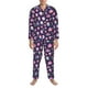 thumbnail image 3 of Balery Skull mushroom space Pijama para Hombre de Dos Piezas con Manga Larga, Conjunto de Dormir y Descanso Suave con Bolsillos-XX-Large, 3 of 7