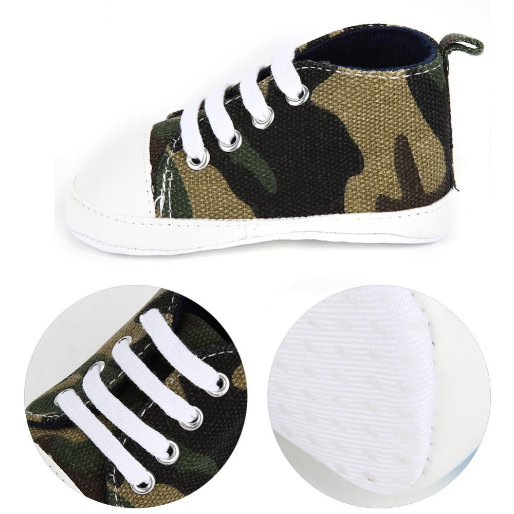 Anti-skid Lace-up Baby Girl Boy Colorful Canvas Shoes Anti-Skid Toddler Prewalke