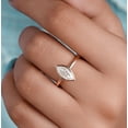 thumbnail image 5 of solitaire jewels 1.5CT Marquise Bezel Set Moissanite Solitaire Engagement Ring For Women, 18K Rose Gold, 5 of 6