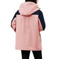 thumbnail image 5 of Elabch Sports Women's Winter Ski Jacket Waterproof Snow Coats Snowboard Fleece Lined Windbreaker Rain Coats Outdoor Plus Size Warm Hiking Jackets with Hooded Pink XL, 5 of 9