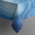 thumbnail image 5 of Blue White Tie Dye Swirl Pattern Square Tablecloth,Waterproof Square Table Cover,Wipeable Spillproof Washable Table Cover for Home Kitchen Party Decor 52"x52"(132x132cm), 5 of 6