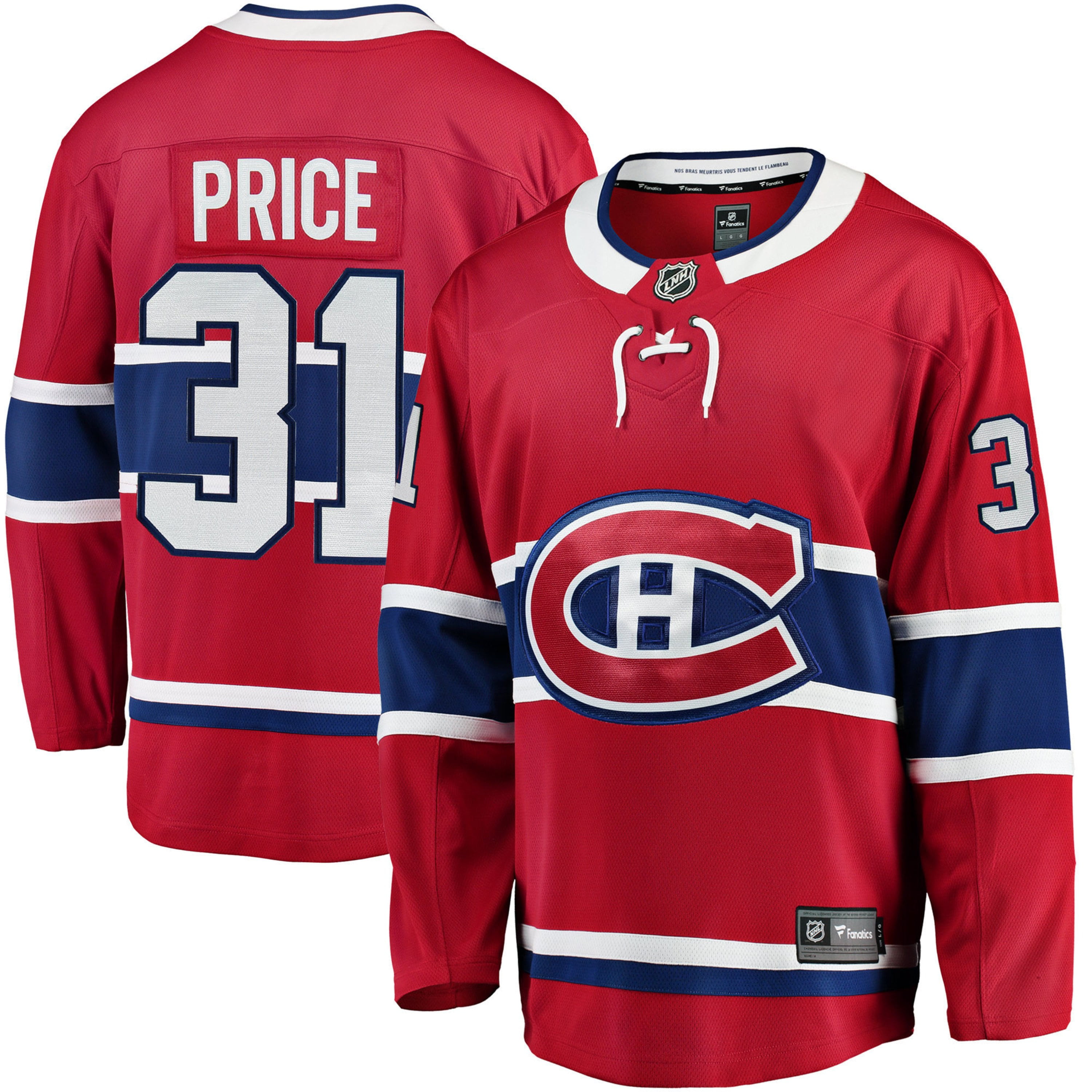 carey price canadiens jersey