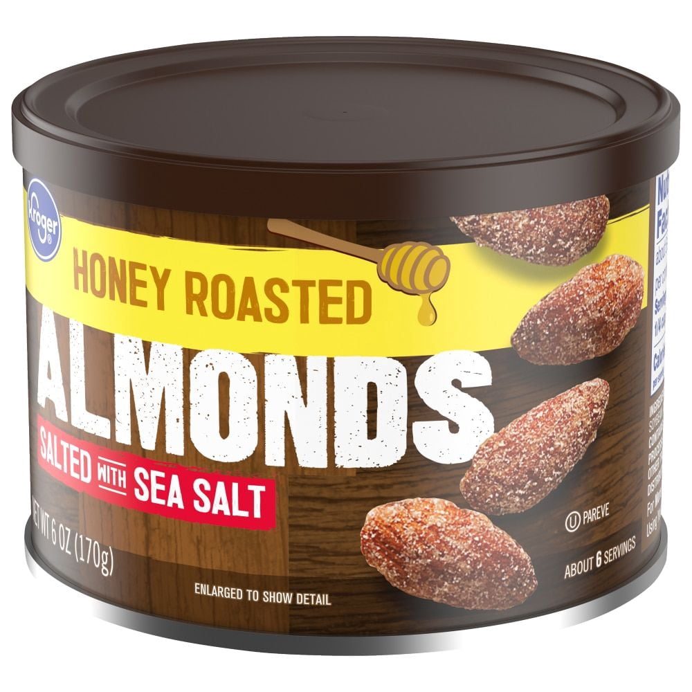 KR Honey Roasted Sea Salted Almonds 6 oz - Pack of 3