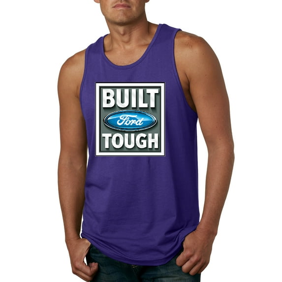 Wild Bobby, Ford Built Tough, Cars and Trucks, Men Graphic Tank Top, Purple, Large