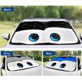 thumbnail image 2 of Parabrisas del coche Parasol Ojos de dibujos animados Frente Auto Sun Shield Shade Visor Accesorios para vehículos Negro Ormromra WMZL-355-4, 2 of 6