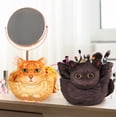 thumbnail image 3 of Bolsa de maquillaje Openhahaha Cat negro/naranja, paquete de 2 unidades para mujer, 3 of 9