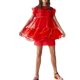 thumbnail image 1 of Sunloudy Vestido Corto Femenino, Color Sólido Cuello Redondo Manga Volante Con Volantes Traje De Verano Suelto De Una Pieza, S/M/L Sunloudy  moda, 1 of 6