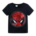 thumbnail image 2 of Boys Spiderman T-shirt Sequins Turn Over Pattern Changing Short Sleeve Tops Kids Tee, 2 of 4