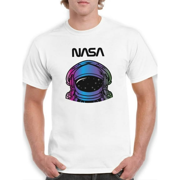 NASA Nasa Astronaut Gazing Space T-Shirt Men -NASA Designs, Male XX-Large