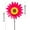 Dark Pink, variant on Sunflower Lawn Pinwheels Wind Spinners Large Windmill Pinwheel for Garden,Yard, Party Outdoor Decor (Sunflower Pinwheels)