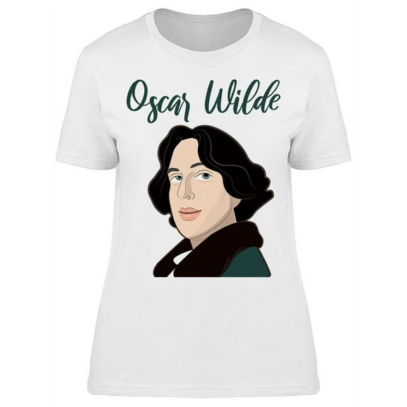 Oscar Wilde Writer Portrait T-Shirt Women -Image by Shutterstock, Female XX-Large