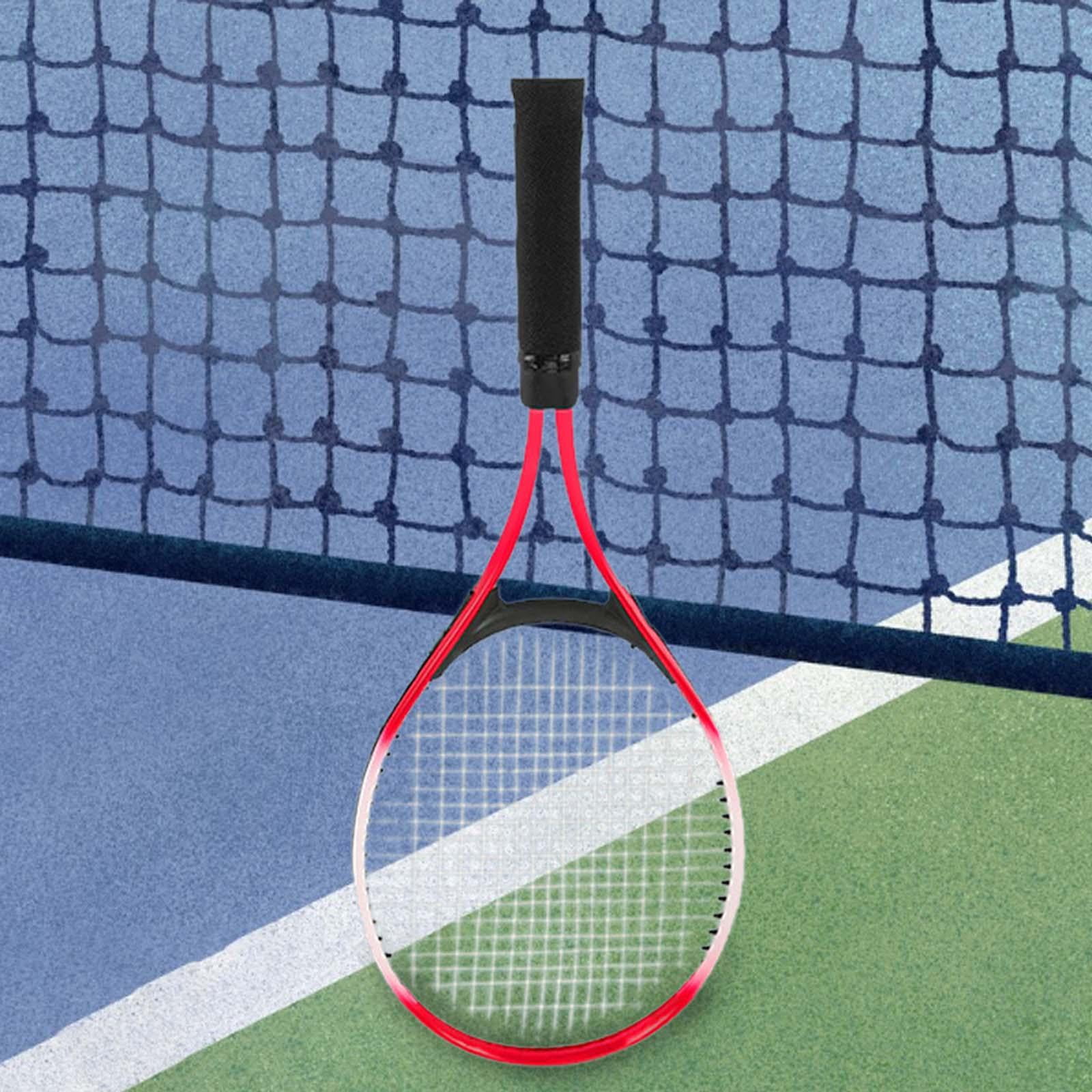 Lightweight Adults Tennis Racket Training Gear Professional Women Men Aluminum Alloy Racket Non Slip Racquet for Beginners Sports Red