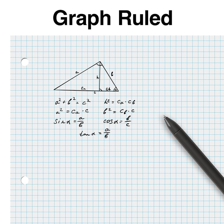 Staples Graph Ruled Filler Paper, 8" x 10.5", 80 Sheets photo 2