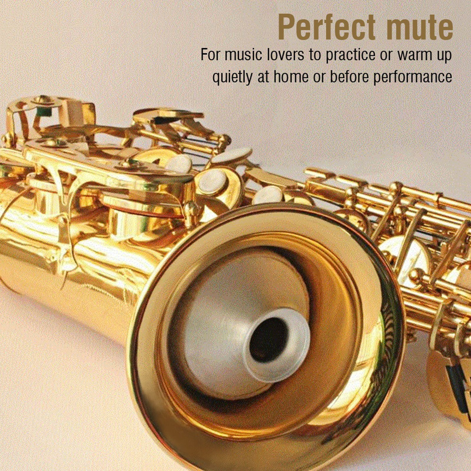 Alto Sax Mute Sax Practice Silencer Sax Sound Mute Dampener Music Instrument Part