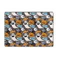 thumbnail image 3 of Halloween Shaggy Rugs for Living Room, happy halloween spooky pumpkin Area Rug for Bedroom, Non Slip Carpet Floor Cover Mat, Washable Rug Kids Room Nursery Halloween Decor 80x58in, 3 of 5