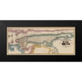 thumbnail image 2 of Burr 24x12 Black Modern Framed Museum Art Print Titled - New York New York - Burr 1832, 2 of 5