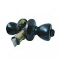 thumbnail image 2 of mobile home door knob lock/privacy model interior door knobs keyless for bedroom and bathroom/Oil rubbed bronze finish. Door thickness: 28mm-45mm(1-1/8" to 1-3/4" ), 2 of 5