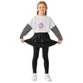 thumbnail image 5 of Resinta 2 Pack Girls Skirt Leggings Footless Leggings with Ruffle Tutu Skirts Girls Culotte Tights Stretchy Cotton Pantskirt, 5 of 5