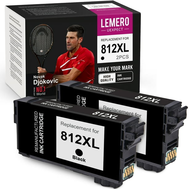 Ink Replacement for Epson 812 XL 812XL Ink Cartridge Black for