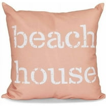 Simply Daisy 16" x 16" Beach House Word Print Pillow