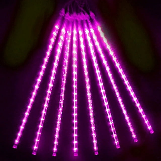 Meteor Shower Lights Outdoor 8Tubes LEDs Lights Connectable Falling Rain Lights Christmas Raindrop Snowfall Lights 2024 Navidad