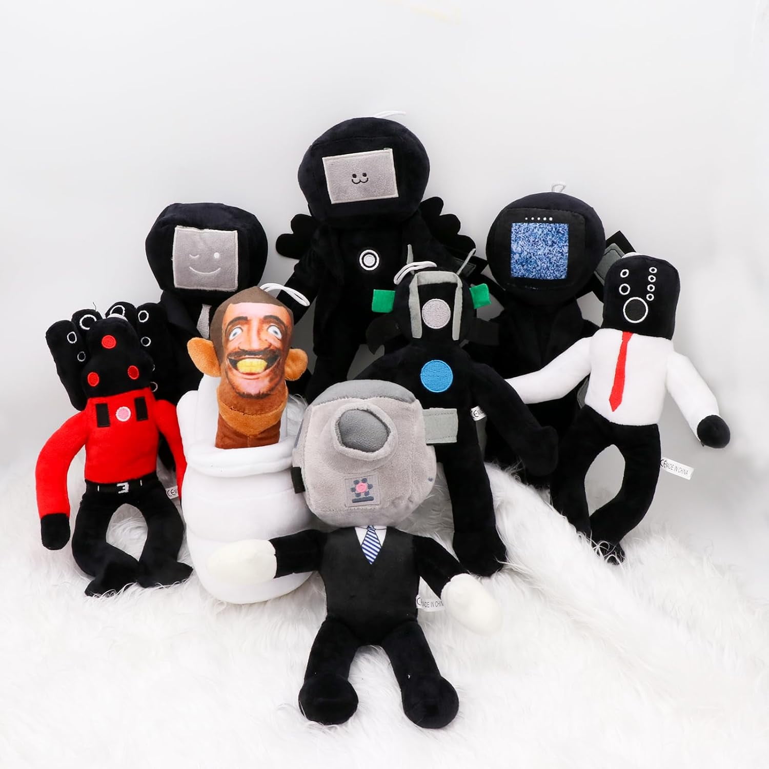 KUAKER 13 PCS Set Skibidi Toilet Plush- Skibidi Toilet Toy Plush- Skibidi  Toilet Plushies- Toy Stuffed Animal Plushie Doll Stuffed Plushie Doll Toys