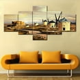 thumbnail image 3 of TISHIRON 5PCS Framed Canvas Wall Art Set,50"x24"Dutch Windmills at Dusk Canvas Art Decor, 3 of 7