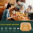 thumbnail image 2 of 100pcs Air Fryer Disposable Paper Liners Square, Non-Stick Parchment Paper, Air Fryer Accessories, Oil Proof & Water Proof, Paper Liner For Baking Roasting Microwave Oven, 2 of 5