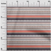 oneOone Cotton Jersey Dark Peach Orange Fabric Aztec Tribal Quilting Supplies Print Sewing Fabric By The Yard 58 Inch Wide