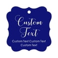 thumbnail image 1 of Darling Souvenir Personalized Paper Hang Tags Custom Text Wedding Party Gift Favor Tags -Blue-100 Tags, 1 of 1