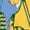 YELLOW, variant on Garfield - Garfields Farm - Men's Short Sleeve Graphic T-Shirt