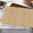 thumbnail image 6 of CounterArt "Natural/Brown' 4-Pack Faux Basket Weave Reversible Placemats, 6 of 8