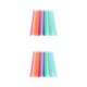 thumbnail image 3 of Ounissouiy 50 Pieces Straws Kitchen Party Drinking Beverage Tea Milk Straight Cafe Random Drinkware Serving Juice Color Tableware 1 2piezas, 3 of 6