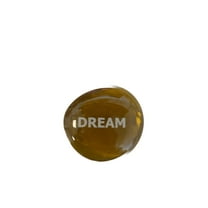 Zen Glass Stone, Thoughtful Brown Stone with word Dream, Inspiring Positivity with Hand Painted Words, Perfect for Encouragement, Mindfulness and Motivation, Beautiful Glass Keepsake