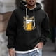 thumbnail image 1 of Sudadera con capucha para hombre, estilo casual, con cuello redondo, estampado, manga larga, blusa de poliéster, 1 of 5