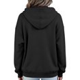 thumbnail image 3 of Bexdxz Women Casual Full Zip Up Cardigan Basic Jacket Lightweight Long Sleeve Sweatshirt Solid Color Jacket With Pockets Black S, 3 of 4