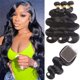 thumbnail image 1 of mechones de pelo con cierre LUCASHA Body Wave 45 50 55 cm + 40 cm, 1 of 7