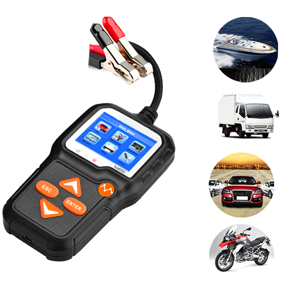 Mixfeer Car Battery Tester Car Auto Battery Load Tester on Cranking System and Charging System Scan Tool Battery Tester Automotive for CarsSUVs/ Trucks - image 2 of 7