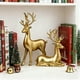 thumbnail image 4 of Artesanías Decorativas Figuras de ciervos decorativas para vinoteca, decoración del hogar, salón, mueble de TV, dorado Rkxzt, 4 of 9