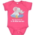 thumbnail image 3 of Inktastic My Gigi Loves Me to the Moon and Back Elephant Family Boys or Girls Baby Bodysuit, 3 of 5