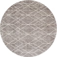 thumbnail image 1 of Ahgly Company Indoor Round Contemporary Pale Silver Gray Abstract Area Rugs, 6' Round, 1 of 6