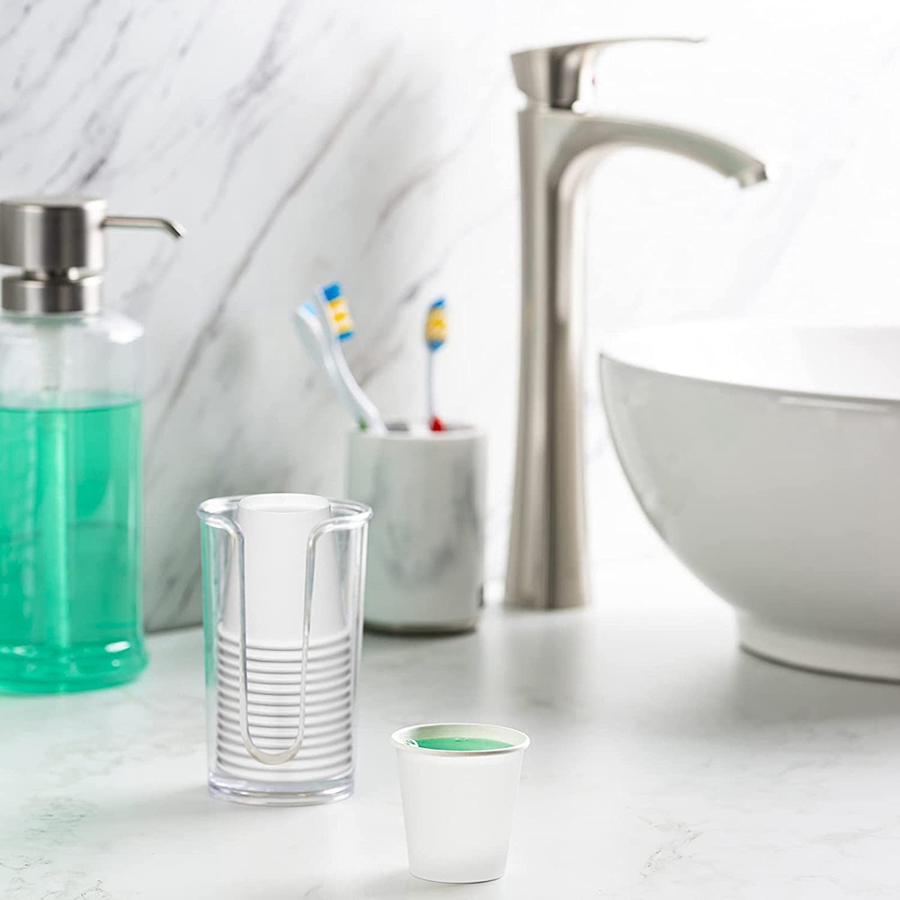 100 Pack 3 oz Paper Cups, Small Coffee Cups, Disposable Mini Bathroom Mouthwash Cups, Suitable for Party, Picnic, Travel, and Events