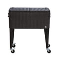 thumbnail image 1 of Outsunny Rattan Portable Rolling Ice Chest, 1 of 5