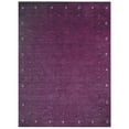 thumbnail image 5 of Rugsotic Carpets Handmade Rugs Hand Knotted Loom Rectangle 9'x12' Purple Wool for Indoor Use, 5 of 5