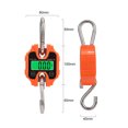 thumbnail image 3 of Portable Handheld Hanging Scale, 250kg Capacity with 50g Precision, LCD Backlit Display, 3 Units (kg/lb/catty) Switchable, ABS & Stainless Steel Construction, Orange Color, for Home Shopping,, 3 of 6