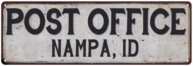 NAMPA, ID POST OFFICE Vintage Look Metal Sign Chic Retro ...