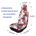 thumbnail image 4 of Honeii Lilies Flowers Print Car Seat Covers 2 Pieces, Full Set Universal Seat Covers for Cars, Waterproof Auto Seat Protectors, 4 of 7